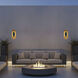 Oval LED 22 inch Painted Antique Brass Outdoor Wall Sconce